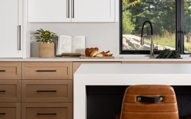 Project Bangor Lodge white oak cottage kitchen materials and colours