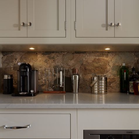 Under cabinet lighting in kitchen